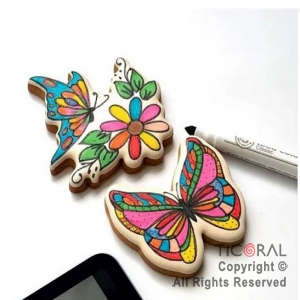 MARCADOR DE TINTA COMESTIBLE FOOD COLORS NEGRO X 6 MARCADORES